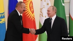 Ռուսաստանի և Ադրբեջանի նախագահներ Վլադիմիր Պուտին և Իլհամ Ալիև, արխիվ