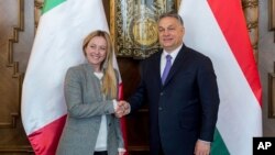 Джорджа Мелони и Виктор Орбан