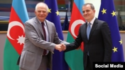  ԵՄ արտաքին քաղաքականության և անվտանգության հարցերով բարձր ներկայացուցիչ Ժոզեպ Բորել և Ադրբեջանի ԱԳ նախարար Ջեյհուն Բայրամով, արխիվ