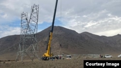 CASA-1000 долбоорунун алкагындагы курулуш иштери. Кыргызстан, 2022-жылдын июль айы. 