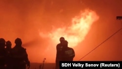 "Чехиялык Швейцария" улуттук паркындагы өрт.  Чехия. 26-июль, 2022-жыл