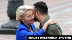 Ուկրաինայի նախագահ Վլադիմիր Զելենսկի և Եվրահանձնաժողովի նախագահ Ուրսուլա ֆոն դեր Լայեն, արխիվ