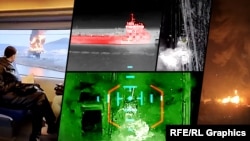 Колаж. Різні ураження військової техніки армії РФ підрозділами безпілотних систем ЗСУ