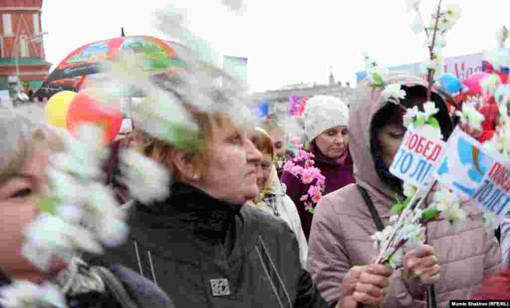 Красная площадь. Парад профсоюзов.