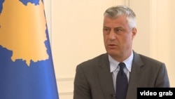 Kosovar President Hashim Thaci made his remarks to RFE/RL, days after a summit of Balkan leaders in Berlin. 