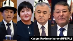 (Солдон оңго) Нуржигит Кадырбеков, Клара Сооронкулова, Өмүрбек Текебаев, Мелис Мырзакматов.