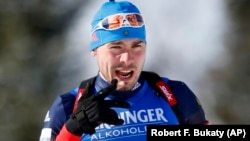 Биатлончы Антон Шипулин