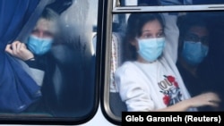 Евакуйовані з Китаю громадяни в Харкові, 20 лютого 2020 року