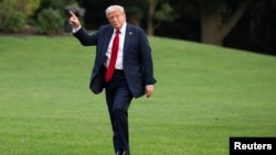 ԱՄՆ նախագահ Դոնալդ Թրամփը ժամանում է Սպիտակ տուն, Վաշինգտոն, 13-ը հուլիսի, 2025թ.