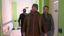Рамзан Кадыров во время посещения госпиталя для больных COVID-19, 20 апреля
