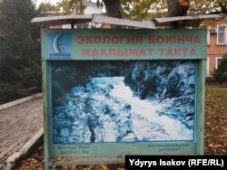 Информационный стенд об экологии, Ош.