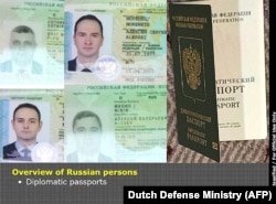 Нідерланди оприлюднили фото дипломатичних паспортів, якими прикривалися російські шпигуни