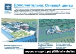 Проект парку «Патріот» на сайті підконтрольної Росії міськради Керчі