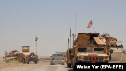  نیروهای امنیتی افغانستان در حال گشت زنی در ولسوالی نادعلی هلمند ۱۱ سپتامبر ۲۰۱۹ 