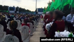 Инсцинировка церемонии празднования Дня победы, Туркменабат, 6 мая, 2019  