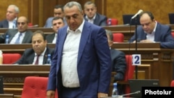 Armenia -- Businessman Samvel Aleksanian attends a parliament session in Yerevan, September 10, 2018.