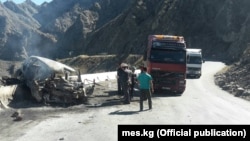 Бишкек-Ош жолундагы кырсыктардын бири.