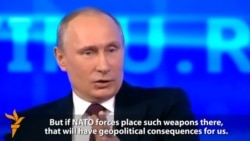 Putin Krymyň anneksiýasy NATO-nyň giňelmegine jogap diýýär