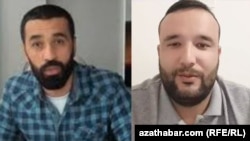 Alişer Sahatow (çepde) we Abdulla Orusow 