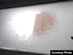 Вид на улицу из окна. Астана, 5 декабря 2013 года.