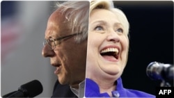 Берни Сандерс и Хиллари Клинтон 