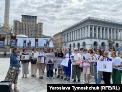 Акція-мітинг на підтримку бранок Кремля, Київ, 19 червня 2025 року