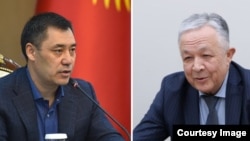 Садыр Жапаров менен Рашид Тагаев.
