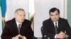 Tajik President Emomali Rahmon (right) with his Uzbek counterpart, Islam Karimov (file photo)