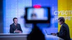 Тарас Кремінь у студії Радіо Свобода