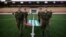 Abkhaz soldiers practicing flag-raising as part of preparations for the Conifa soccer tournament, which kicks off in the Georgian breakaway region on May 28.