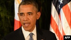ABŞ-nyň prezidenti Barak Obama, Manila, 28-nji aprel, 2014.