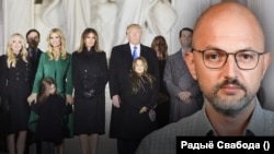 Дзьмітры Гурневіч і сям'я Дональда Трампа. Каляж. 