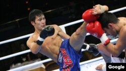 Кыргызстандын кик-боксчусу Евразиянын чемпиону Кумар Жалиев