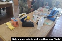 Мэдыцынскі рыштунак. Фота з архіву беларускага парамедыка "Некраманта"