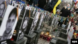 Евромайдандагы эскерүү акциясынан бир көрүнүш