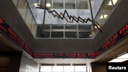 Холл фондовой биржи в Афинах