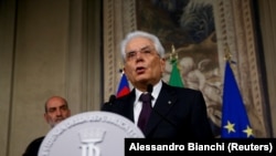 Италиянын президенти Сержио Матарелла. 27-май 2018, Рим