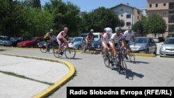 Biciklisti stižu u Mostar, foto: Mirsad Behram