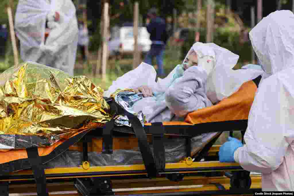 Patients and staff at the facility were evacuated, authorities said. Bode said that 125 patients were in the hospital at the time of the fire.