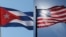 Флаги США и Кубы