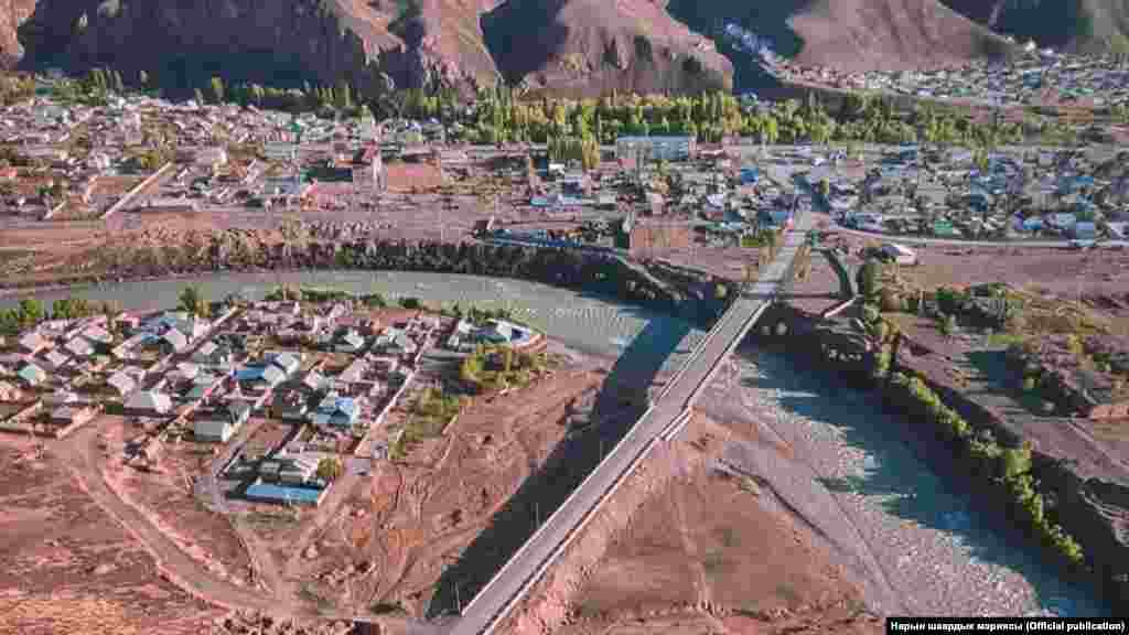 Kyrgyzstan - Naryn - Naryn city - Old - the old and present city of NarynNaryn August, 2020