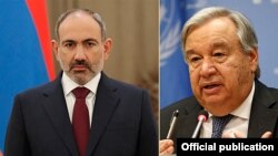 ՀՀ վարչապետ Նիկոլ Փաշինյան, ՄԱԿ-ի գլխավոր քարտուղար Անտոնիու Գուտերեշ