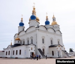 Софийско-Успенский собор Тобольского Кремля, образец стиля украинского барокко в российской Сибири.