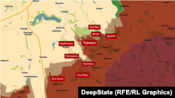 Торецький напрямок на інтерактивній мапі проєкту DeepState