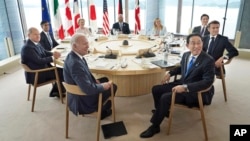 "Чоң жети" (G7) өлкөлөрүнүн лидерлери, Хиросима, Жапония. 19-май, 2023-жыл. 