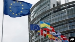 بیرق اتحادیه اروپا و برخی از کشور های عضو آن 