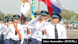 Празднование 100-летия военно-воздушных сил России, авиабаза в Канте, 12 августа 2012 года.