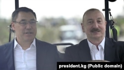 Садыр Жапаров менен Илхам Алиев. Карабак, Азербайжан. 3-июль, 2025-жыл.