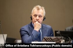 Анатоль Лябедзька на сустрэчы Альянсу