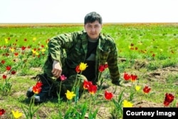 Дмитрий Дей в Тургайской степи.